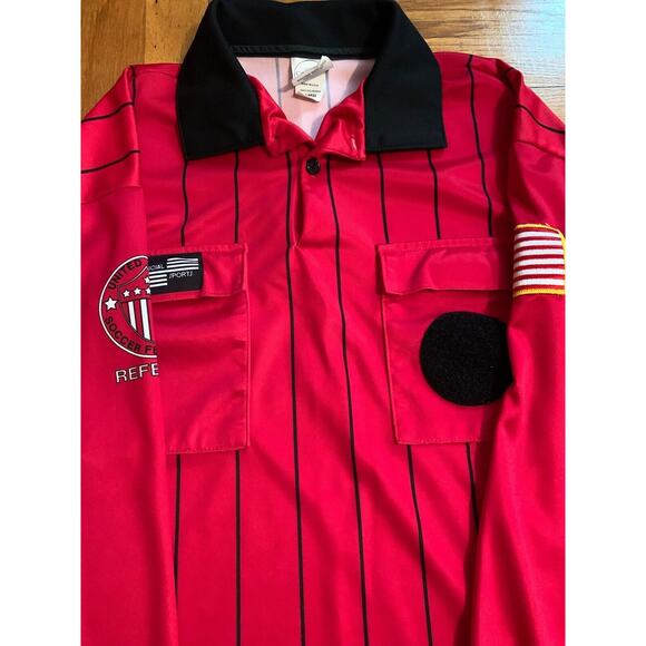 Official Sports US Soccer Referee - New Style - Red long sleeve (size L) - Picture 2 of 3